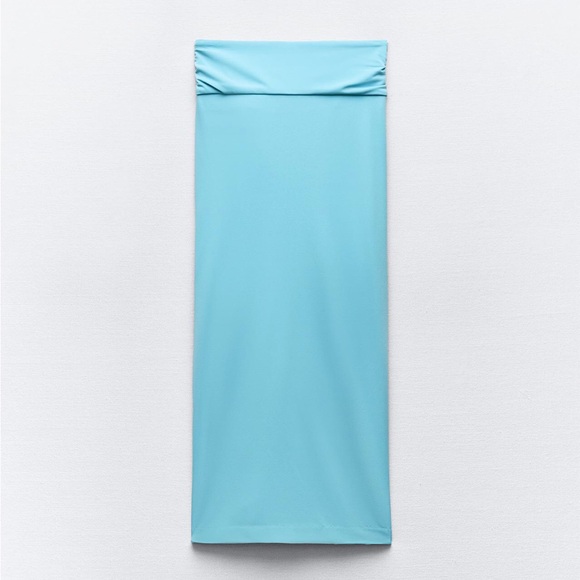 ZARA NWT DRAPED MIDI SKIRT WITH KNOT - Picture 7 of 9